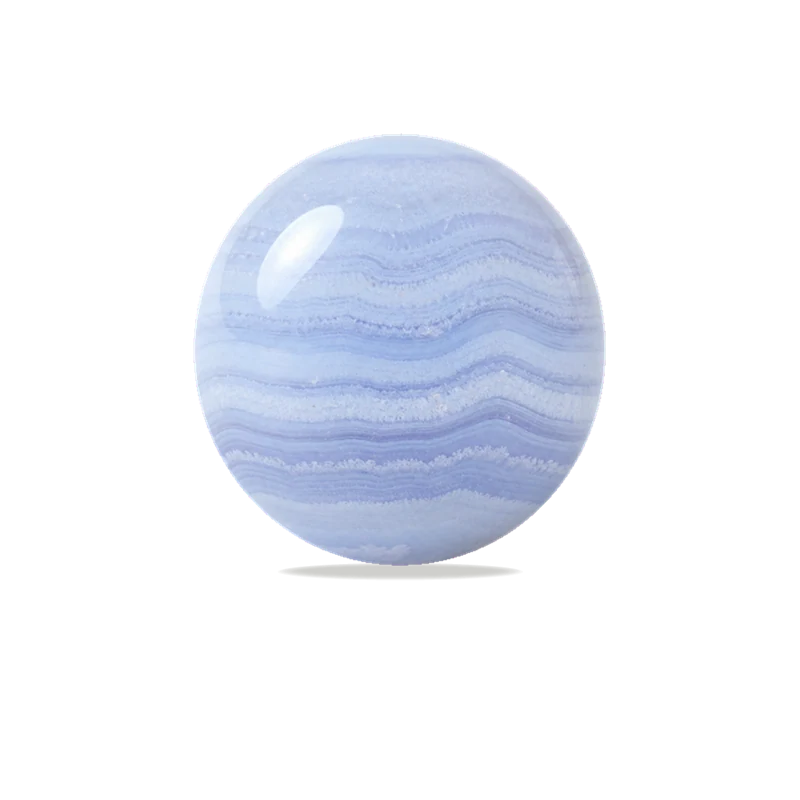 Blue Lace Agate polished bead