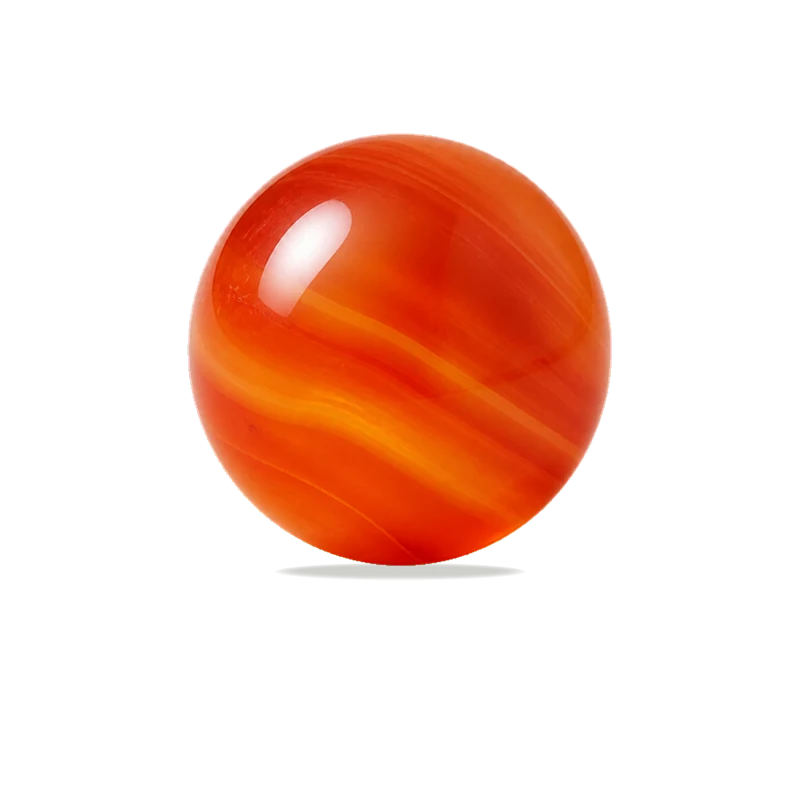 Carnelian polished bead