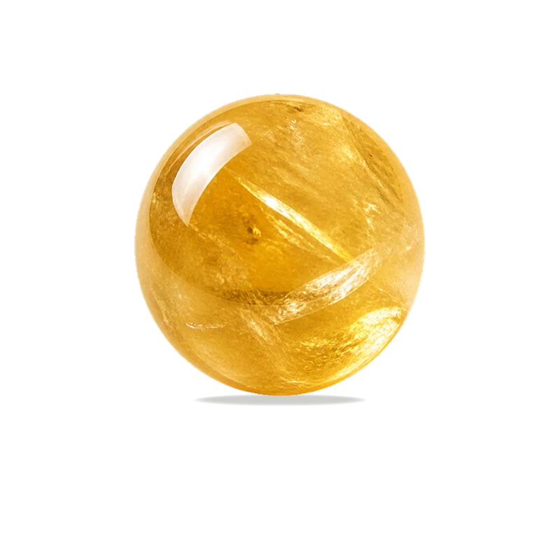 Citrine polished bead