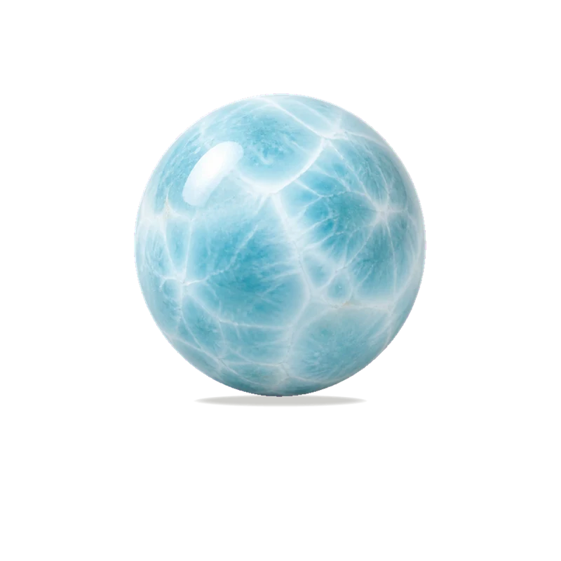 Larimar polished bead
