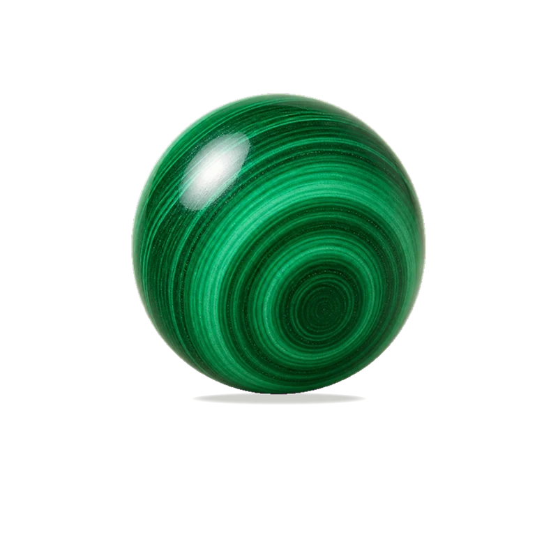 Malachite polished bead
