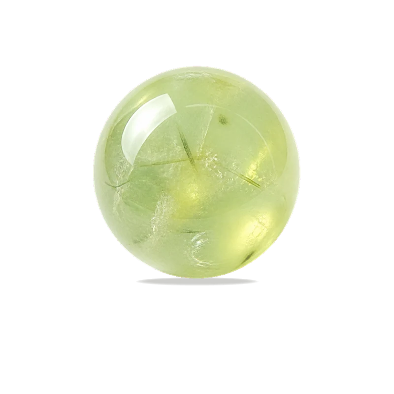 Prehnite polished bead