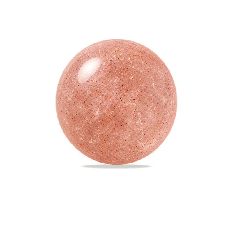 Strawberry Quartz polished bead