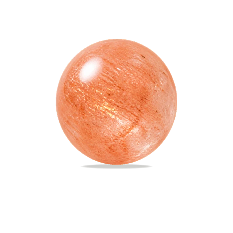 Sunstone polished bead