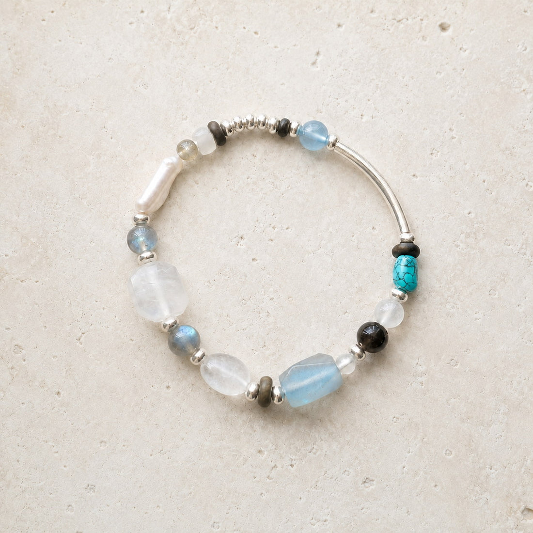 Veiled Light Moonstone Crystal Bracelet