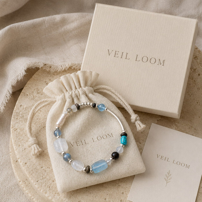 Veiled Light Moonstone Crystal Bracelet