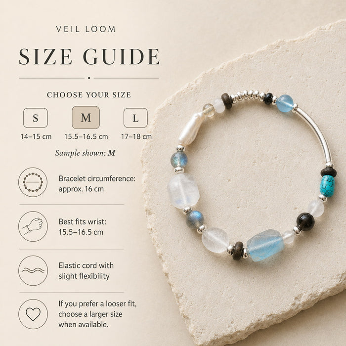 Veiled Light Moonstone Crystal Bracelet