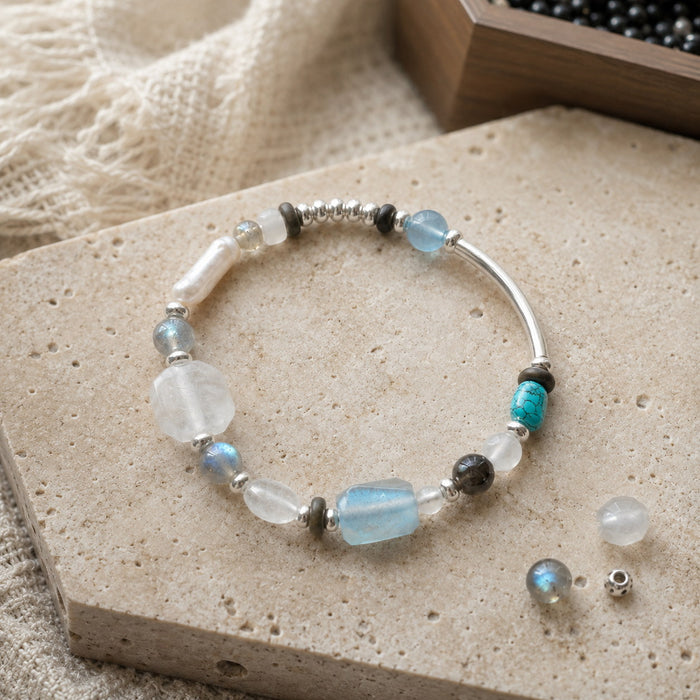 Veiled Light Moonstone Crystal Bracelet