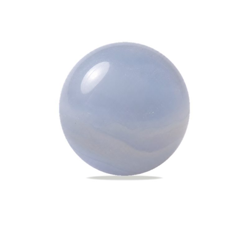 Chalcedony polished bead