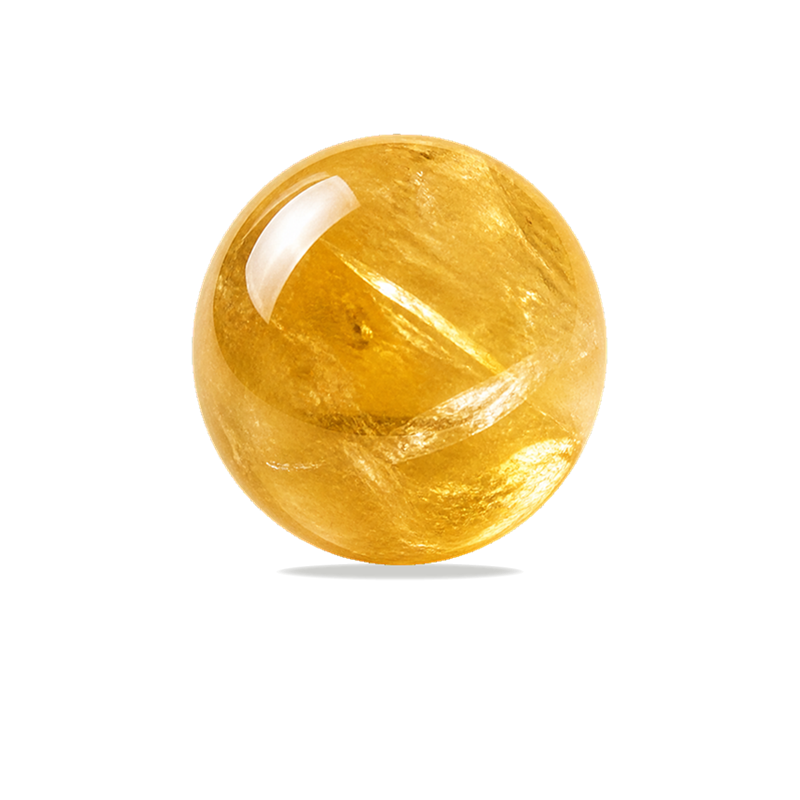 Citrine polished bead