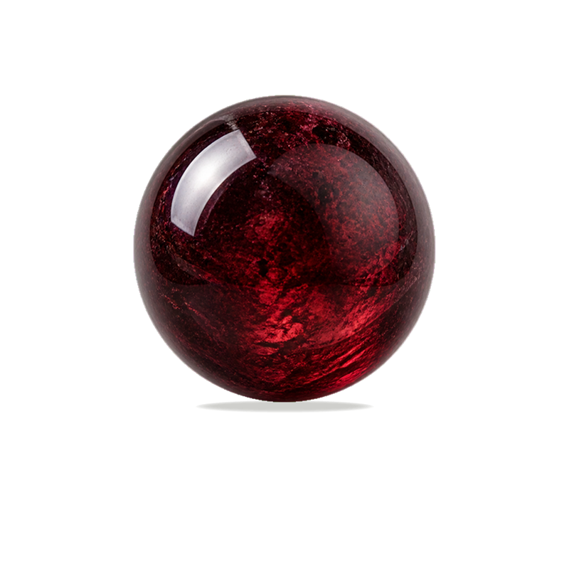 Garnet polished bead