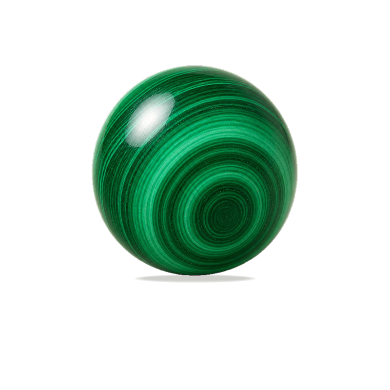 Malachite polished bead