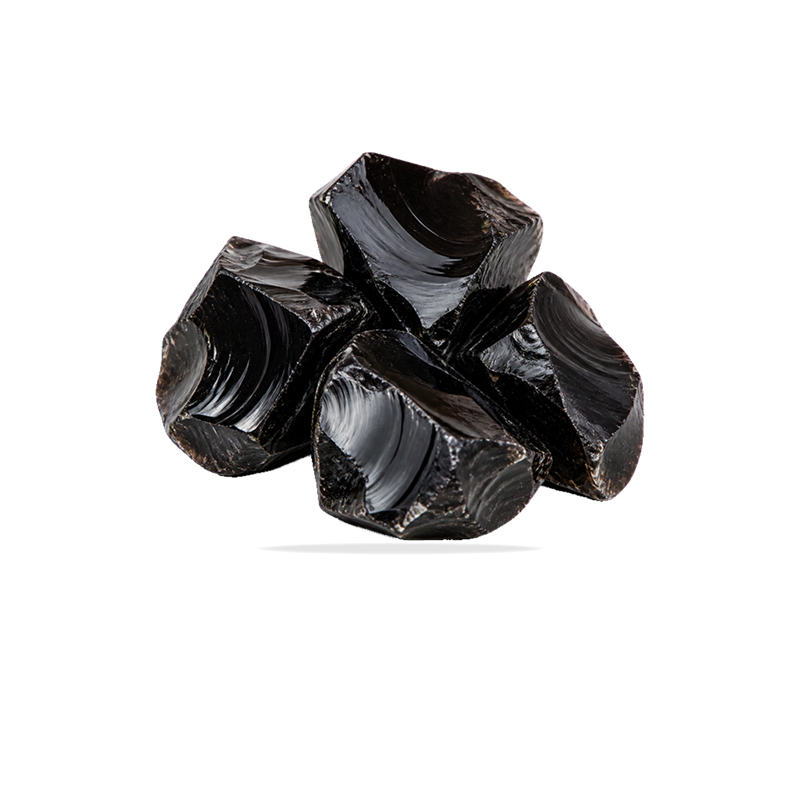 Obsidian raw stone