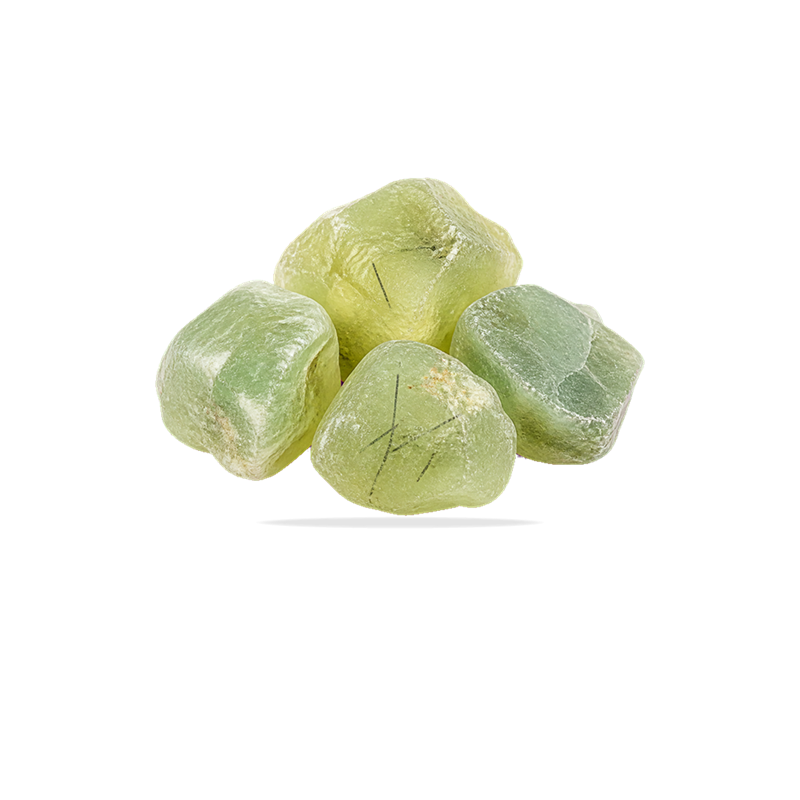 Prehnite raw stone