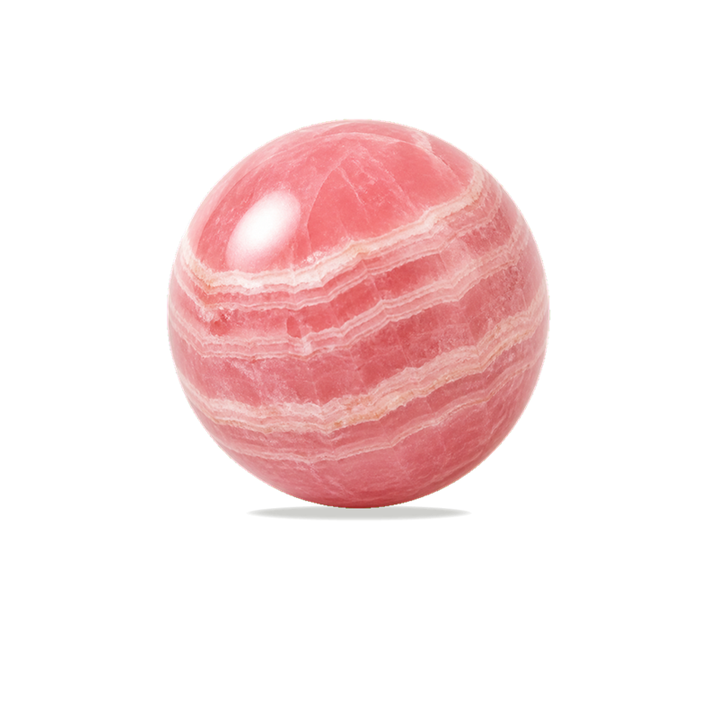 Rhodochrosite polished bead