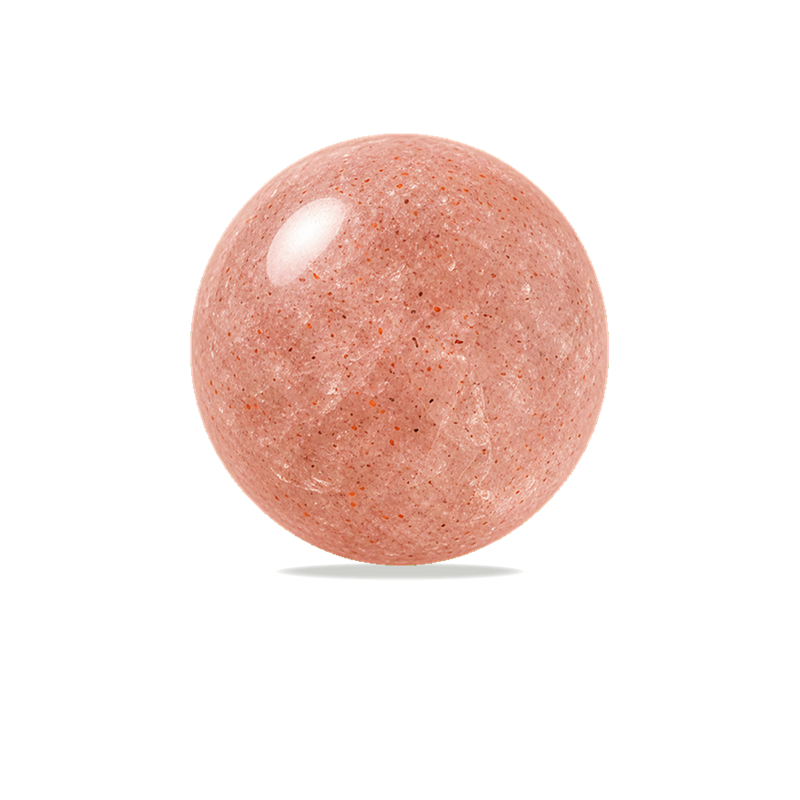 Strawberry Quartz polished bead