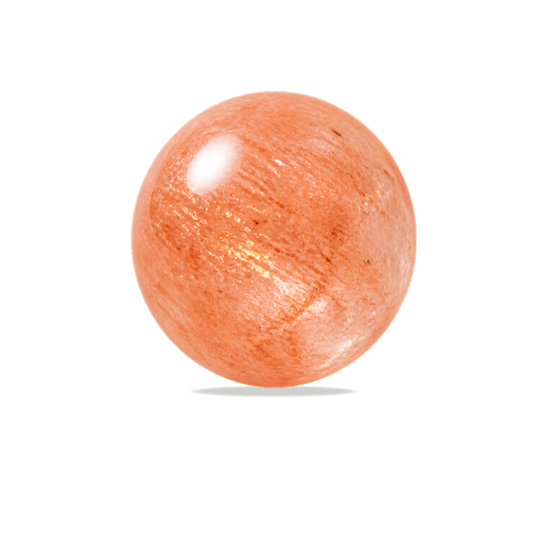 Sunstone polished bead